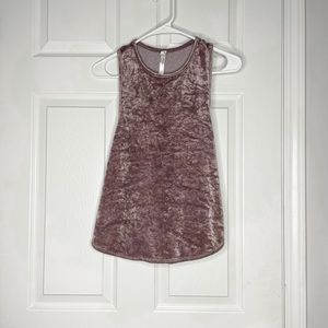 Intimately free people purple velvet muscle tank